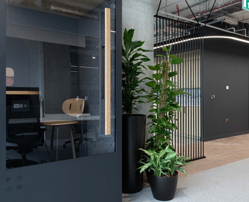 Focus pod for confidential calls in busy office