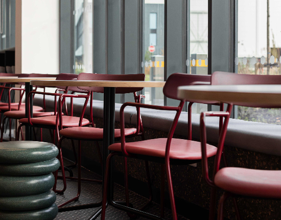 Chairs made from recycled materials