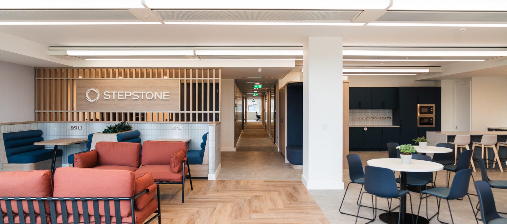 StepStone Group Design and Fitout - breakout space branding