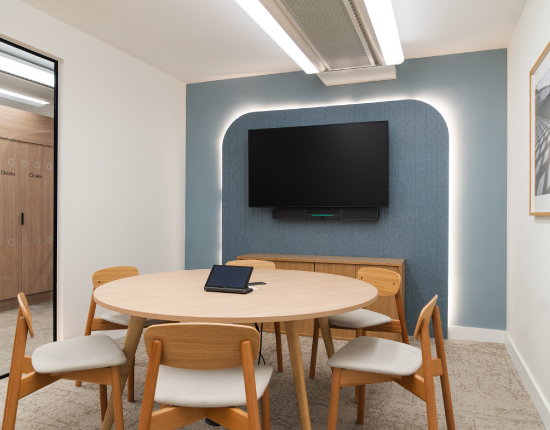 StepStone Group Design and Fitout - Six-person meeting room