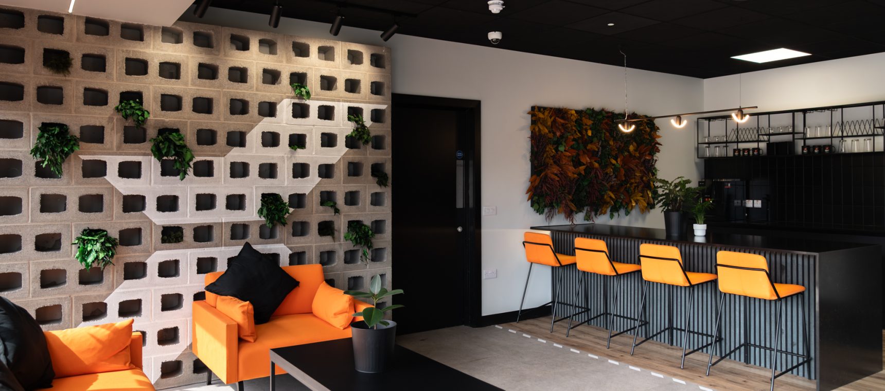 breakout area and coffee station