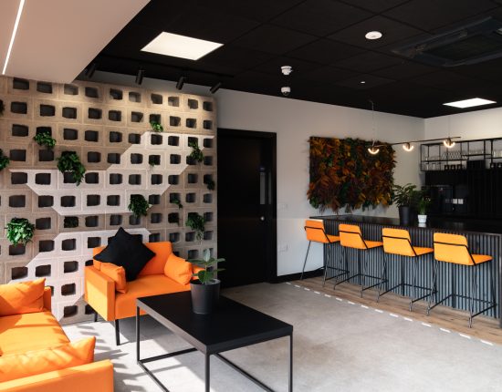 breakout area and coffee station