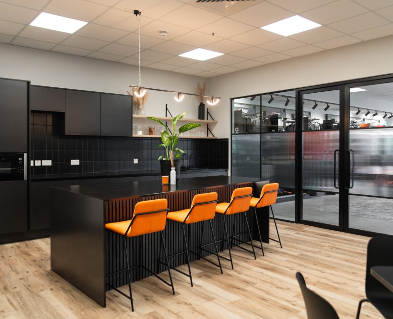 staff kitchen and breakout area