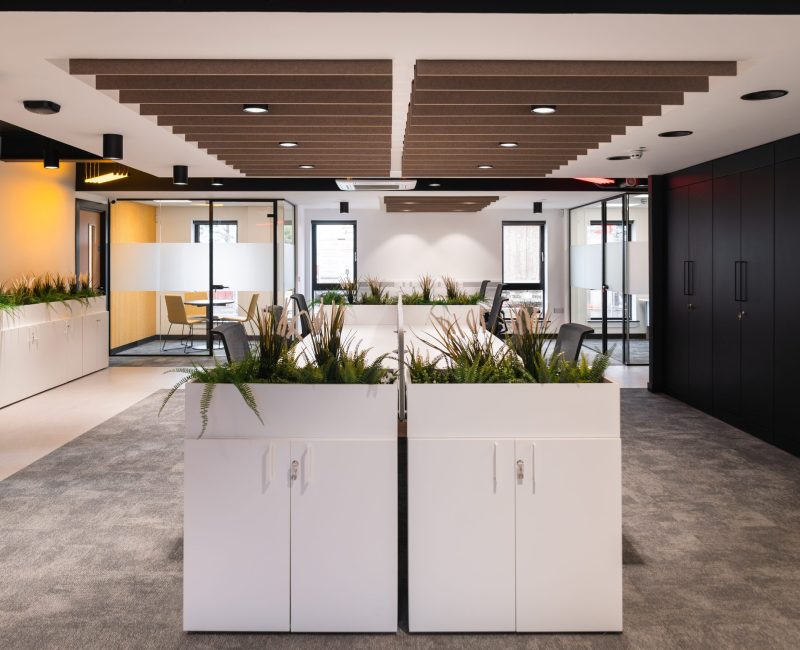 Contact marketing open plan office