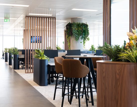 Origina office design and fitout - open plan desk area